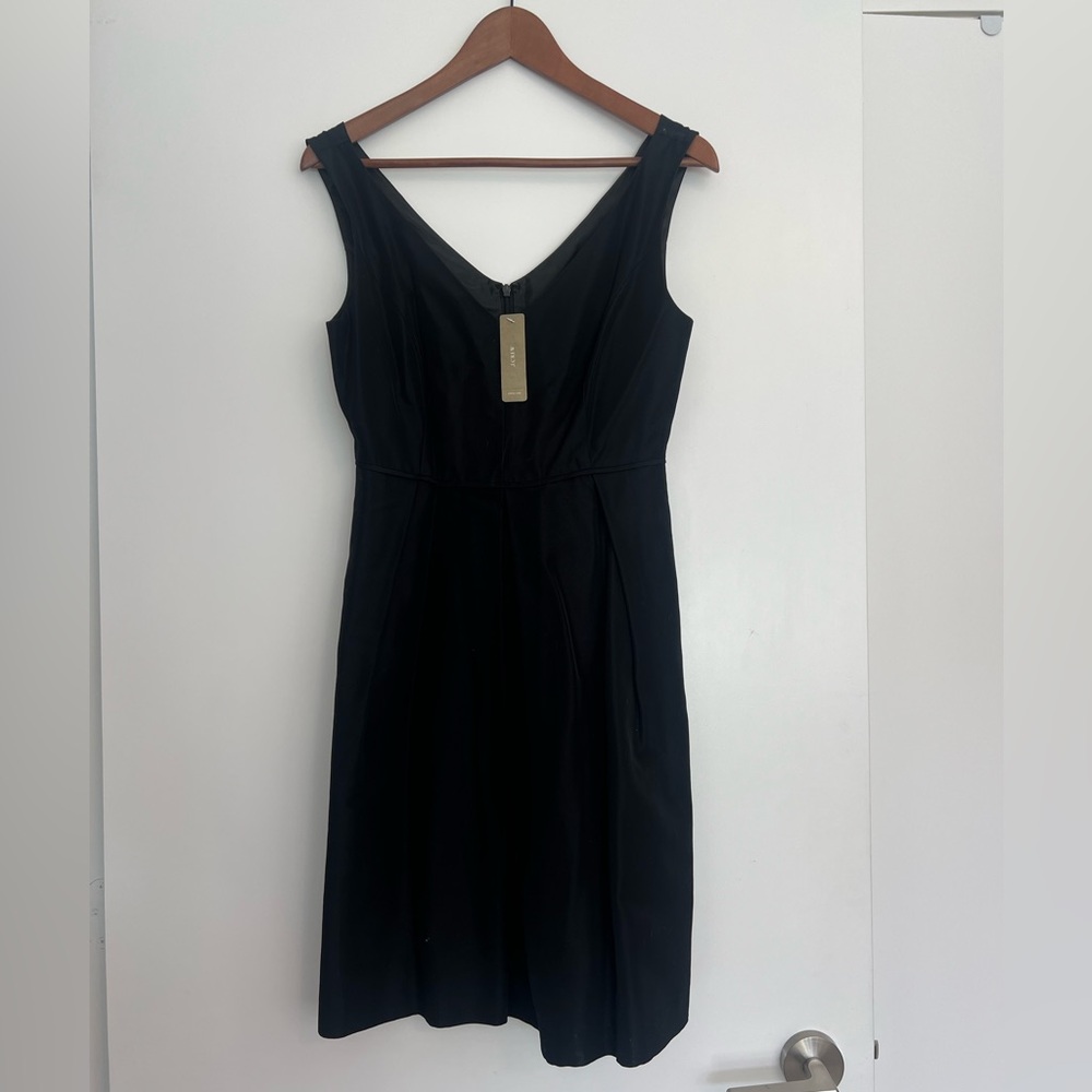 J. Crew Elegant Black Midi Dress